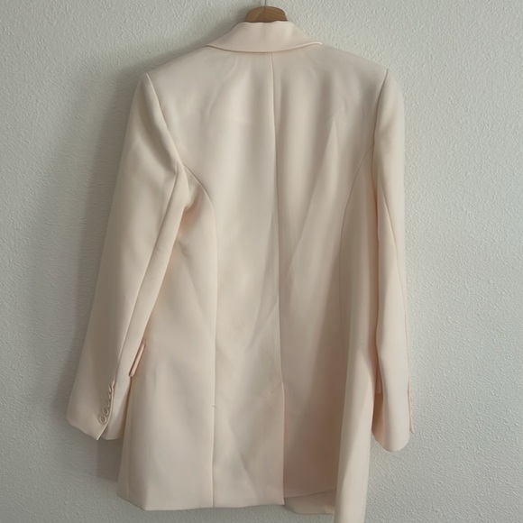 Shona Joy Irena oversized blazer in ivory, size 0 - Picture 4 of 5